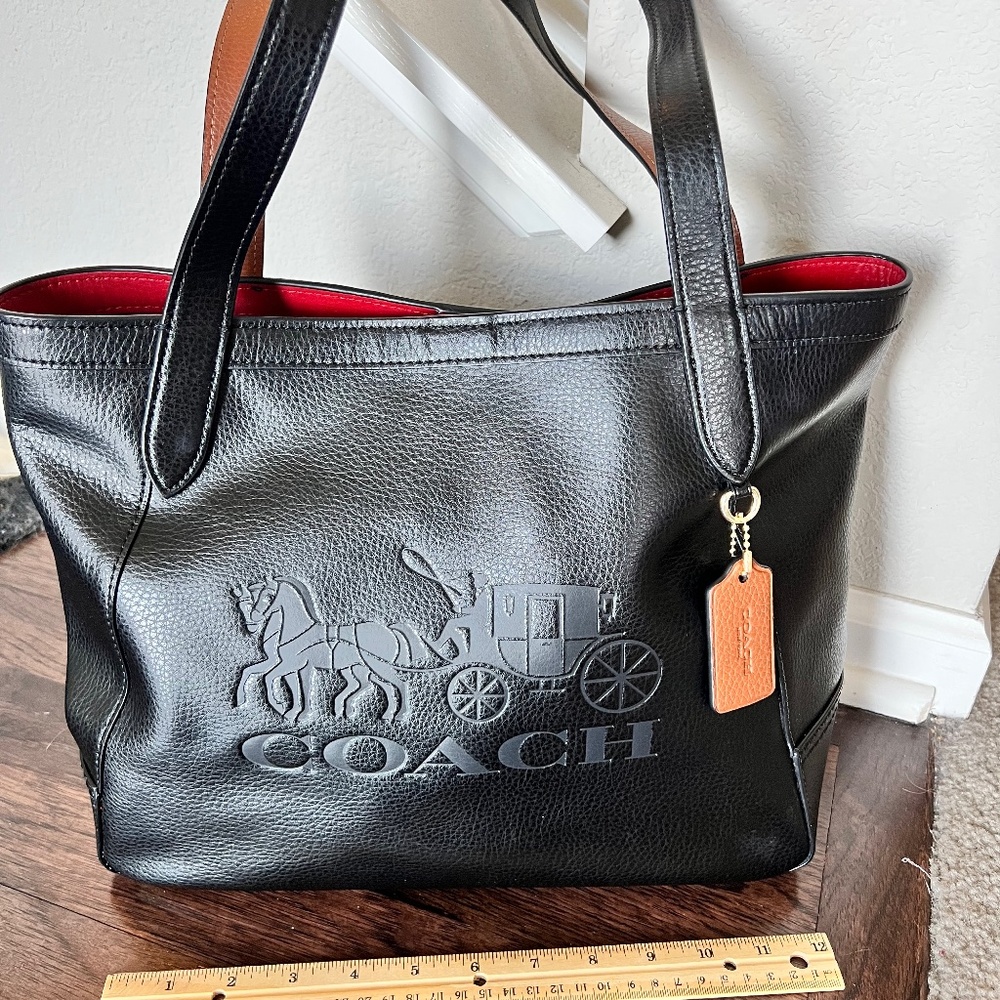 Coach Purse- soft black leather